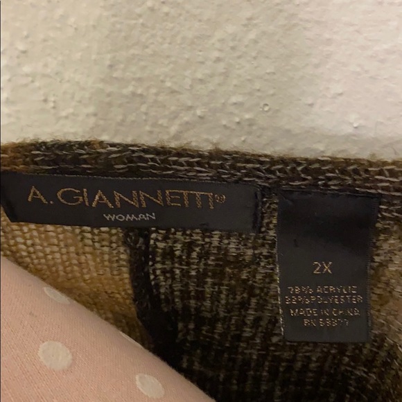 A. Gianneti 2X Woman’s brown Pancho - Picture 3 of 3